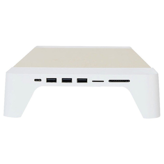 EAN 8809418160977 - POUT 3-in-1 wooden monitor stand hub with fast wireless charging pad EYES 8 Armario archivador imagen 12