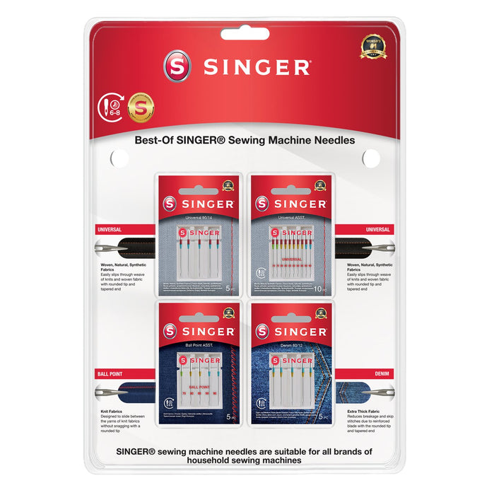 EAN 7393033124977 - SINGER 250088002 aguja de costura 25 pieza(s) Máquina de coser Juego de agujas imagen 1