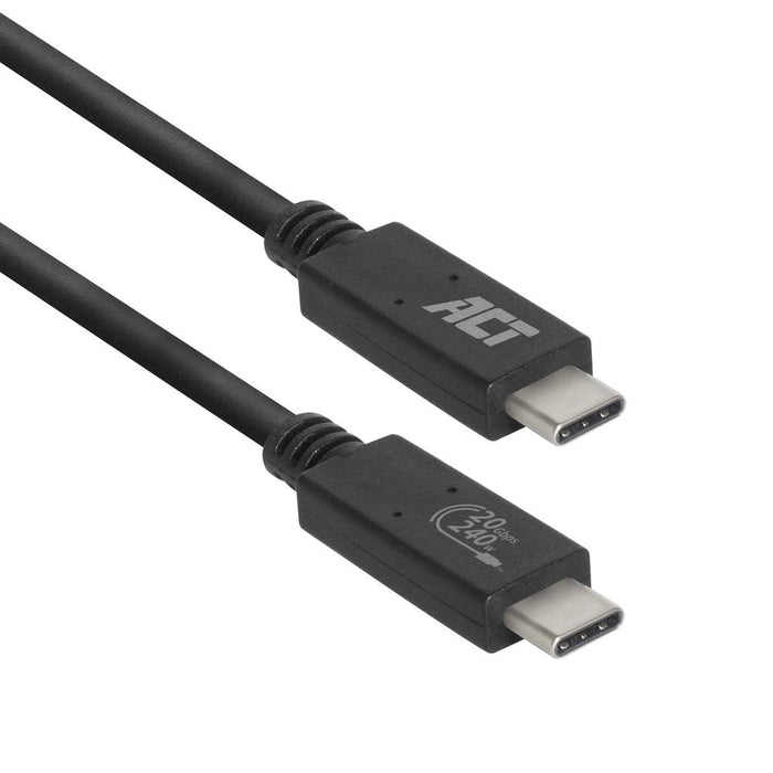 EAN 8716065501957 - ACT AC7431 cable USB USB4 Gen 2x2 1 m USB C 20 Gbit/s 240 W Negro imagen 1
