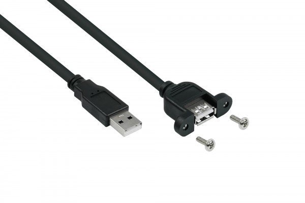 EAN 4066857000262 - Alcasa UK20P-AEA-005S cable USB USB 2.0 0,5 m USB A 0,48 Gbit/s Negro imagen 1