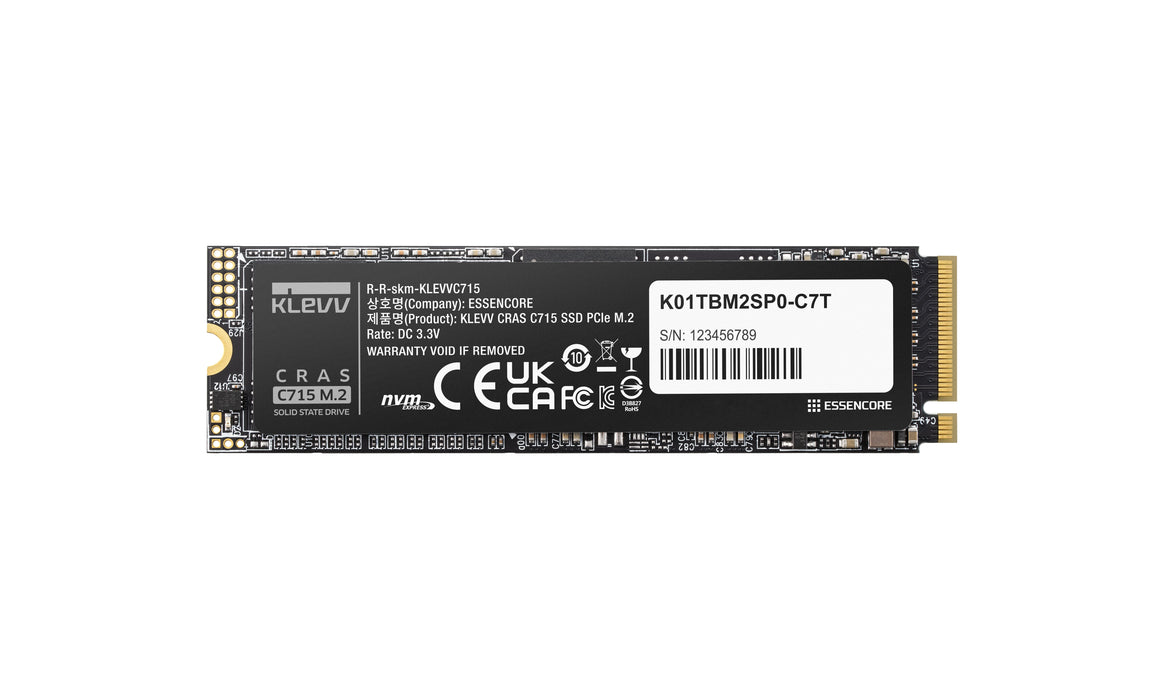 EAN 4895194901792 - Klevv CRAS C715 256 GB M.2 PCI Express 3.0 NVMe 3D TLC NAND imagen 1