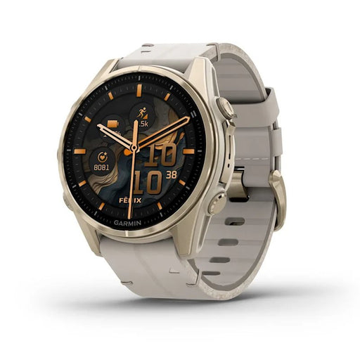 EAN 753759338046 - Garmin Fenix 8 3,3 cm (1.3") AMOLED 43 mm Digital 416 x 416 Pixeles Pantalla táctil Oro Wifi GPS (satélite imagen 1