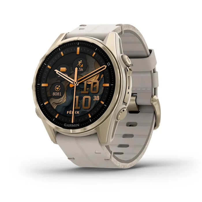 EAN 753759338046 - Garmin Fenix 8 3,3 cm (1.3") AMOLED 43 mm Digital 416 x 416 Pixeles Pantalla táctil Oro Wifi GPS (satélite imagen 1