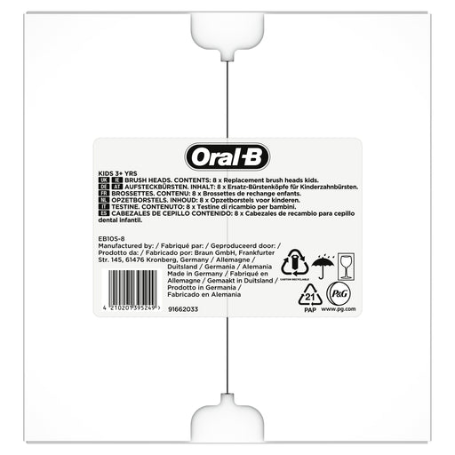 EAN 4210201395249 - Oral-B Kids 81748450 cepillo de cabello 8 pieza(s) Multicolor imagen 2