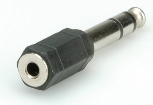EAN 7611990199075 - ROLINE 11.09.4444 cambiador de género para cable 6.35mm 3.5mm Negro imagen 1