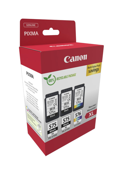 EAN 8714574679617 - Canon 5437C004 cartucho de tinta 3 pieza(s) Original Alto rendimiento (XL) Negro, Cian, Magenta, Amarillo imagen 1