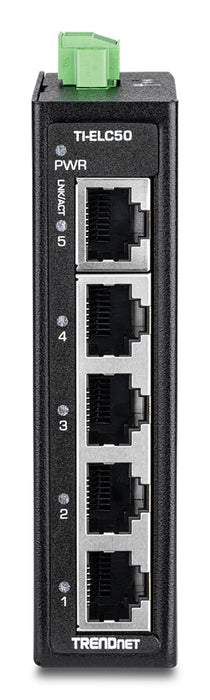 EAN 0710931162806 - Trendnet TI-ELC50 switch No administrado Fast Ethernet (10/100) Negro imagen 2