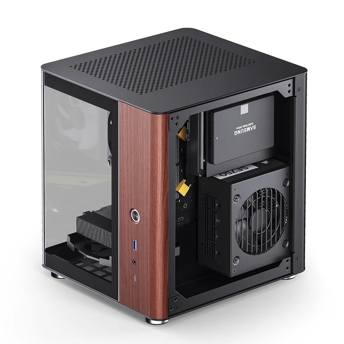 EAN 6970620554099 - Jonsbo TK-0 BLACK carcasa de ordenador Negro, Madera imagen 13
