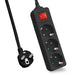 EAN 4005938628049 - Helos 262804 base múltiple 3 m 3 salidas AC Interior Negro imagen 1
