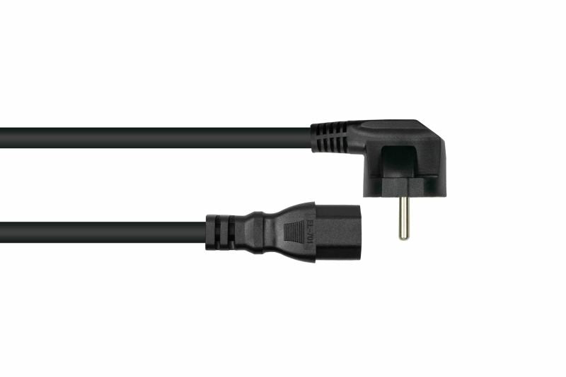 EAN 4066857002402 - Kabelmeister SK0150-S018 cable de transmisión Negro 1,8 m Enchufe tipo E+F IEC C15 imagen 2