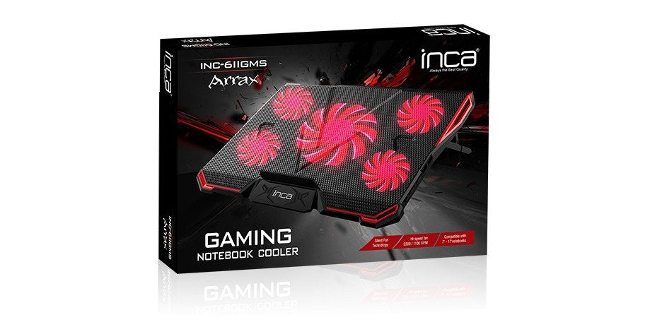 EAN 8697980469662 - Inca INC-611GMS almohadilla fría 43,2 cm (17") Negro, Rojo imagen 7