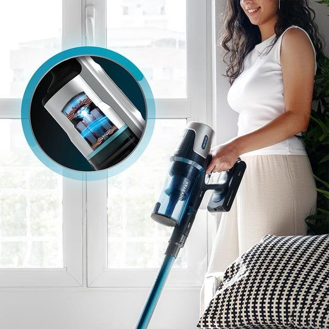 EAN 8447420155354 - Cecotec Conga Rockstar RS50 Aspiradora escoba Batería Secar Bolsa para el polvo 0,5 L 400 W Negro, Azul 2 imagen 5