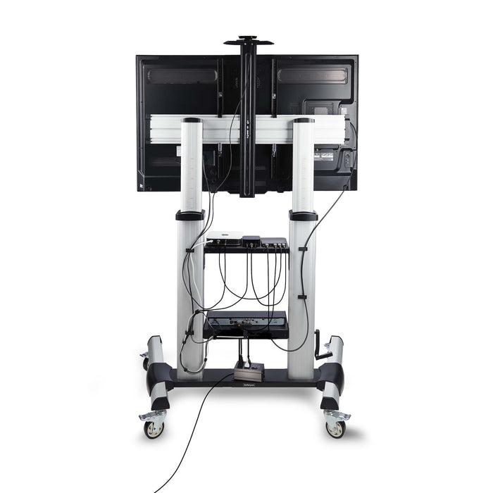 EAN 0065030906302 - StarTech.com 1110C-MOBILE-TV-CART soporte para TV 2,54 m (100") Negro, Plata imagen 4