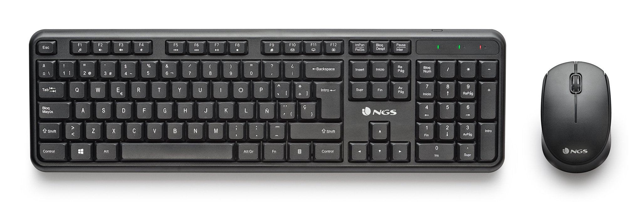EAN 8435430627473 - NGS HARMONY KIT (QUERTY, ES) teclado Ratón incluido Universal RF inalámbrico QWERTY Español Negro imagen 1