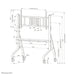 EAN 8717371443245 - Neomounts FL50-575WH1 mueble y soporte para dispositivo multimedia Blanco Carro/soporte de suelo con rued imagen 19