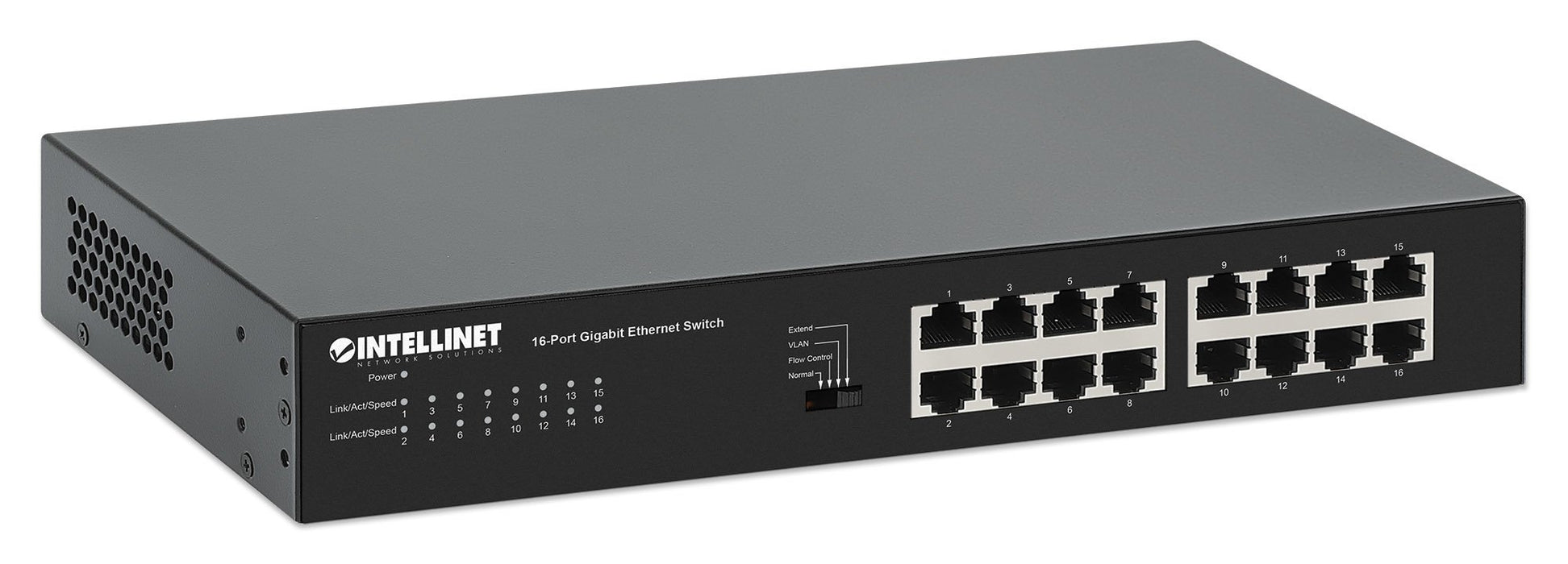 EAN 766623561815 - Intellinet 561815 switch Gigabit Ethernet (10/100/1000) Negro imagen 2