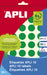 EAN 8410782027454 - APLI 02745 etiqueta autoadhesiva Alrededor Permanente Verde 320 pieza(s) imagen 1