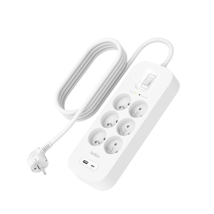 EAN 745883855575 - Belkin Connect Blanco 6 salidas AC 2 m imagen 3