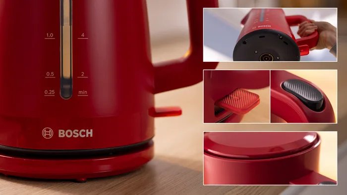 EAN 4242005397884 - Bosch TWK3M124 tetera eléctrica 1,7 L 2400 W Rojo imagen 6