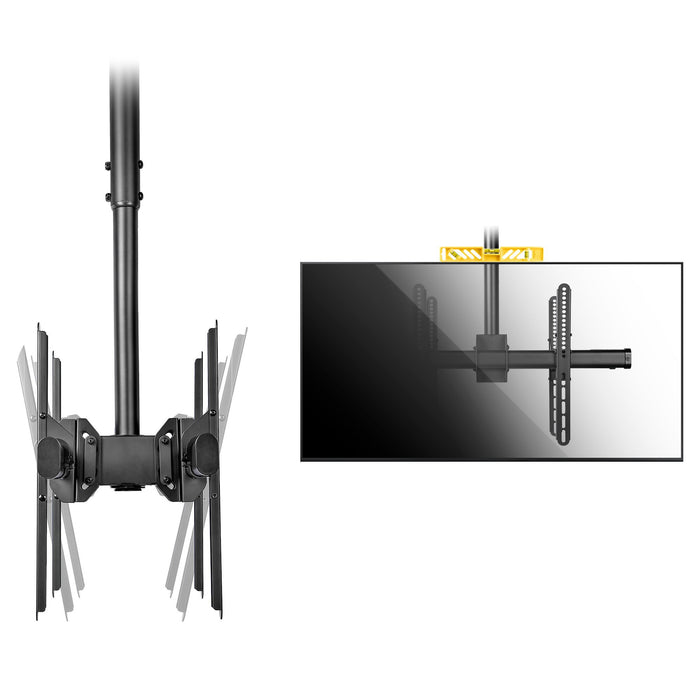 EAN 0065030880671 - StarTech.com FPCEILBTB soporte para pantalla de señalización 190,5 cm (75") Negro imagen 6