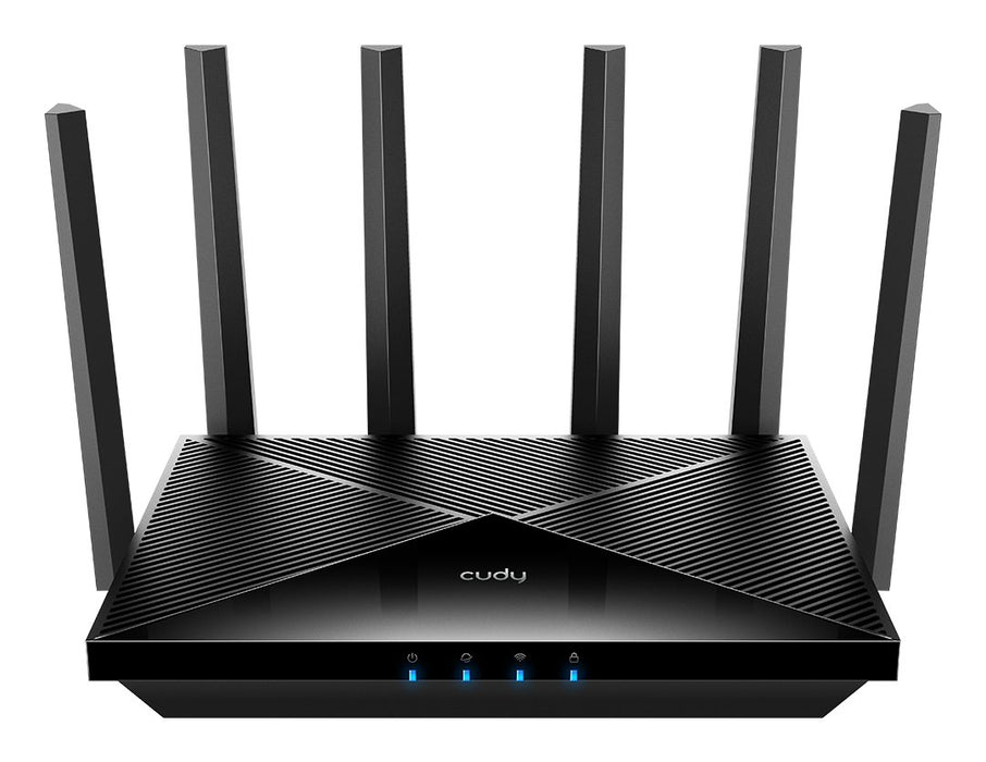 EAN 6971690793357 - Cudy WR11000 router inalámbrico 2.5 Gigabit Ethernet Tribanda (2.4 GHz / 5 GHz / 6 GHz) Negro imagen 1