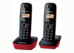 EAN 5025232621910 - Panasonic KX-TG1612 Teléfono DECT Identificador de llamadas Negro, Rojo imagen 1