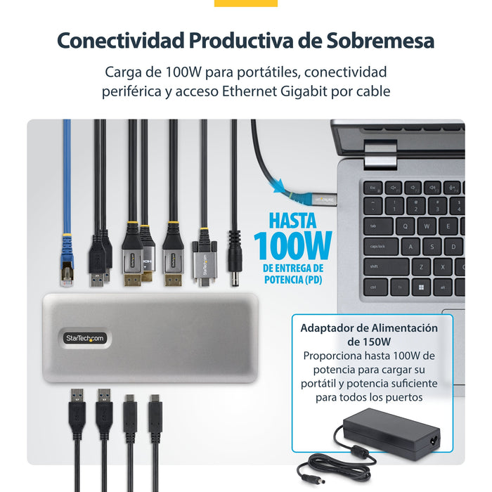 EAN 0065030921817 - StarTech.com 199UE-USBC-DOCK base para portátil y replicador de puertos Alámbrico USB 3.2 Gen 2 (3.1 Gen  imagen 4