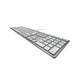 EAN 4025112094422 - CHERRY KC 6000 Slim teclado Universal USB AZERTY Belga Plata, Blanco imagen 1