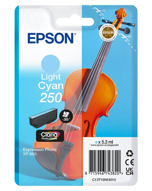 EAN 8715946743820 - Epson 250 Violin Claria Photo HD cartucho de tinta 1 pieza(s) Original Rendimiento estándar imagen 1