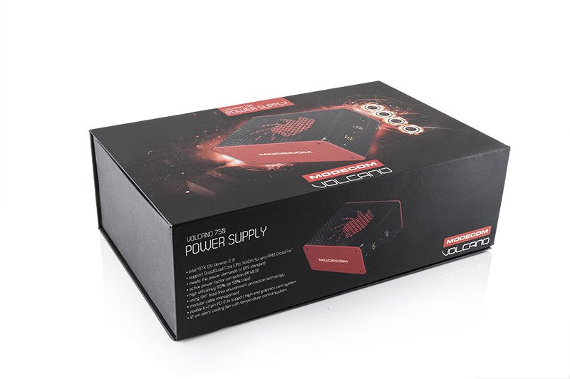 EAN 5901885242040 - Modecom Volcano unidad de fuente de alimentación 750 W 20+4 pin ATX ATX Negro, Rojo imagen 7