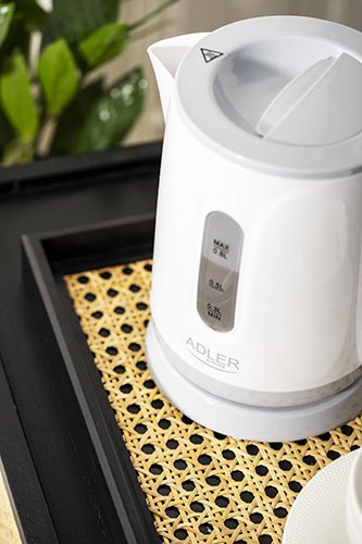 EAN 5903887809184 - Adler AD 1371G tetera eléctrica 0,8 L 800 W Blanco, Gris imagen 9