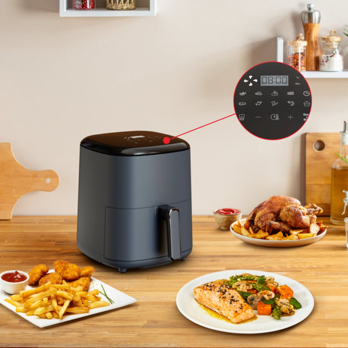 EAN 3045387291112 - Tefal Easy Fry Max EY245B Sencillo 5 L Independiente 1500 W Freidora de aire caliente Gris imagen 6