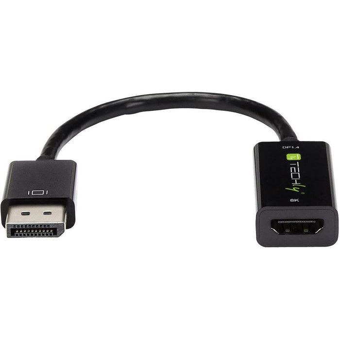 EAN 8059018364163 - Techly IADAP DP-HDMIF8K adaptador de cable de vídeo 0,2 m DisplayPort HDMI tipo A (Estándar) Negro imagen 2