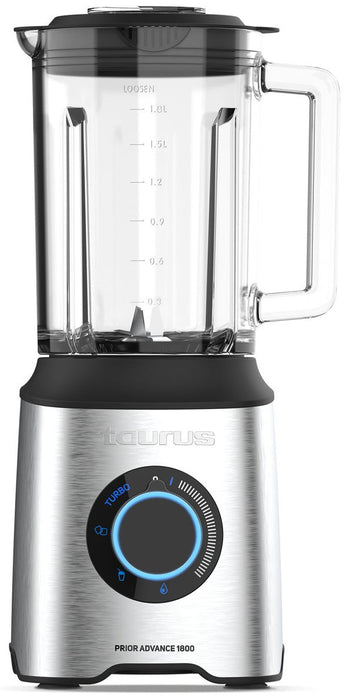 EAN 8414234124777 - Taurus PRIOR ADVANCE 1800 2 L Batidora de vaso 1800 W Negro, Acero inoxidable, Transparente imagen 1