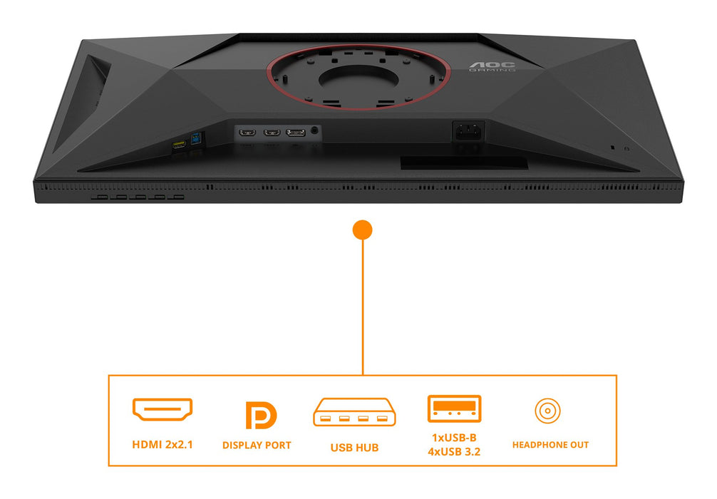 EAN 4038986183123 - AOC G4 U27G4XM pantalla para PC 68,6 cm (27") 3840 x 2160 Pixeles 4K Ultra HD LED Negro, Rojo imagen 4