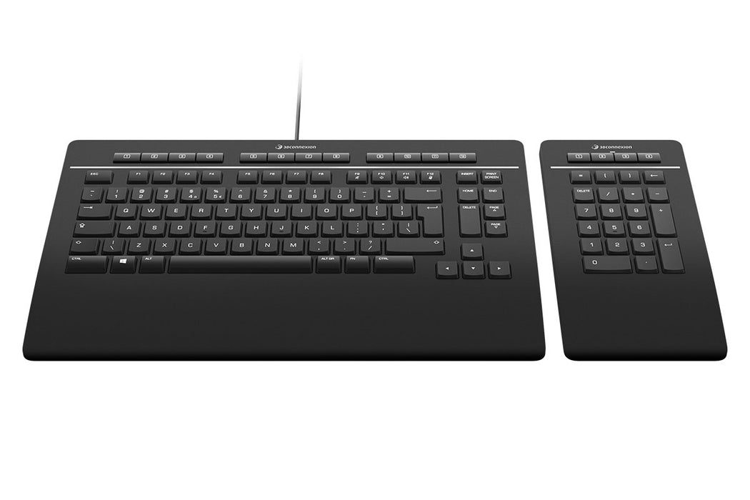 EAN 4260016341207 - 3Dconnexion Keyboard Pro with Numpad teclado Oficina USB + RF Wireless + Bluetooth QWERTZ Alemán Negro imagen 2