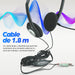 EAN 0766623164429 - Manhattan 164429 auricular y casco Auriculares Alámbrico Diadema Llamadas/Música Negro, Plata imagen 6
