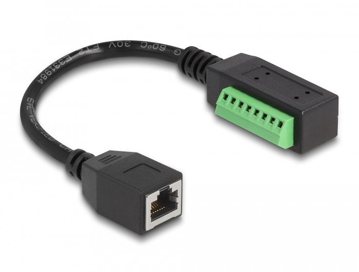 EAN 4043619660537 - DeLOCK 66053 cable de red Negro, Verde 0,215 m Cat5e U/UTP (UTP) imagen 2