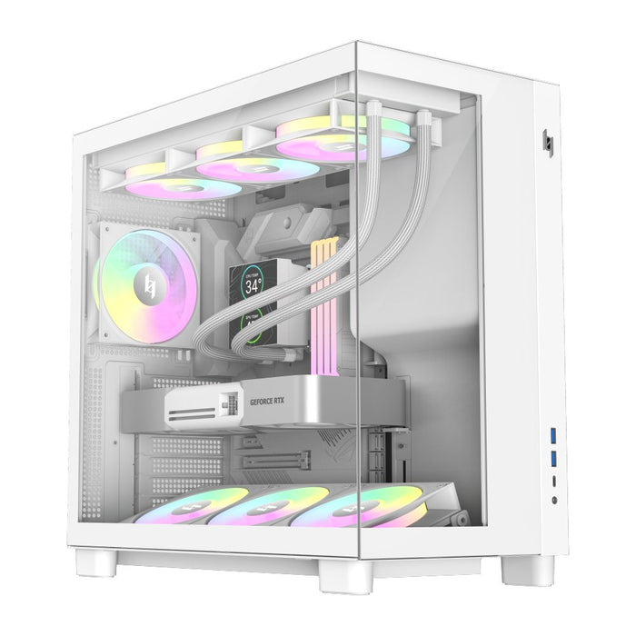 EAN 6931858712088 - GameMax NEX C53 WH carcasa de ordenador Blanco imagen 3