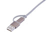 EAN 4024023037665 - TROIKA CBL30/GY cable USB 1 m USB C USB C/Micro USB-A/Lightning Gris imagen 4