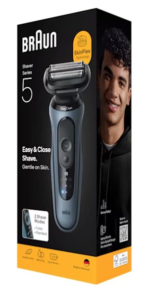 EAN 8700216645782 - Braun Series 5 52-A1000s Máquina de afeitar de láminas Azul imagen 2