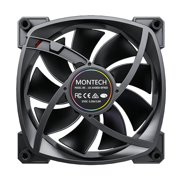 EAN 4710562741285 - Montech RX140 PWM Carcasa del ordenador Ventilador 14 cm Negro 1 pieza(s) imagen 5