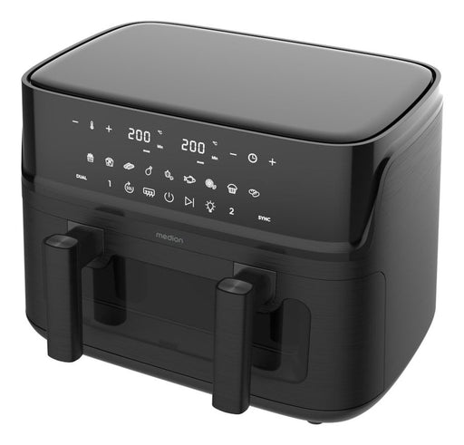 EAN 4061275248579 - MEDION LIFE P25 XXL Doble 10,8 L Independiente 3040 W Freidora de aire caliente Negro imagen 1