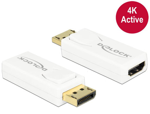 EAN 4043619655809 - DeLOCK 65580 cambiador de género para cable Displayport 1.2 HDMI Blanco imagen 1