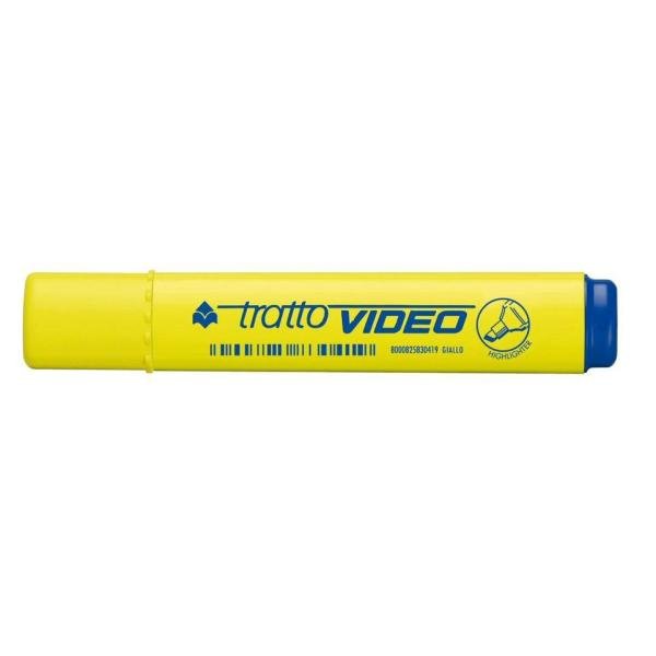 EAN 8000825003769 - Tratto Video marcador 12 pieza(s) Punta de cincel Amarillo imagen 1