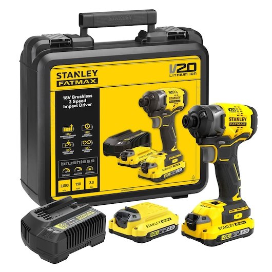 EAN 5035048724002 - Stanley SFMCF820D2K destornillador eléctrico y llave de impacto 2900 RPM Negro, Amarillo imagen 11