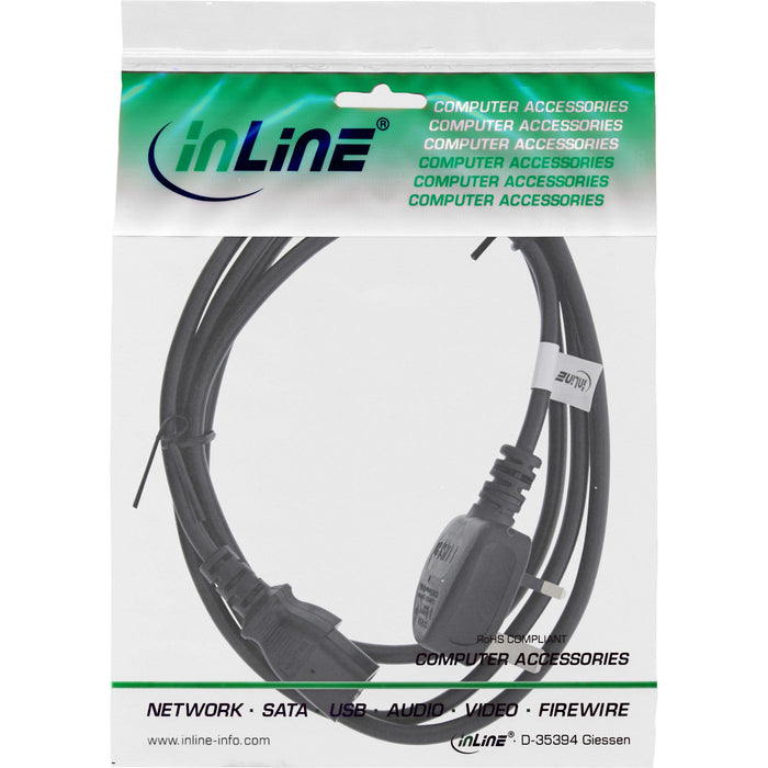 EAN 4043718264827 - InLine 16655E cable de transmisión Negro 5 m BS 1363 C13 acoplador imagen 2