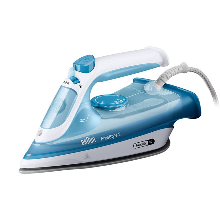 EAN 8021098001917 - Braun FI 3144 BL Plancha vapor-seco Suela de cerámica 2400 W Azul imagen 1