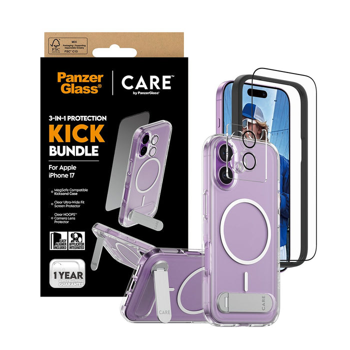 EAN 5715685027338 - PanzerGlass ® | CARE by ® 3-in-1 Feature Kick Bundle iPhone 17 Protector de pantalla Apple 1 pieza(s) imagen 5