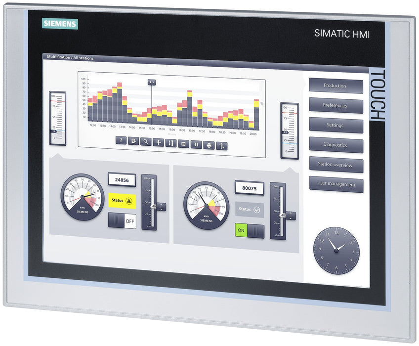 EAN 4025515079002 - Siemens 6AV2124-0MC01-0AX0 panel de control táctil 30,7 cm (12.1") 800 x 1280 Pixeles imagen 1